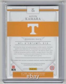 2017 National Treasures Alvin Kamara Auto Patch Rc Jersey #/5