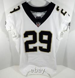 2017 New Orleans Saints John Kuhn #29 Game Issued White Jersey NOS0040