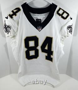 2017 New Orleans Saints Michael Hoomanawani #84 Game Used White Jersey