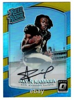 2017 Optic Alvin Kamara Rookie Auto Gold Prizm 2/10 Saints