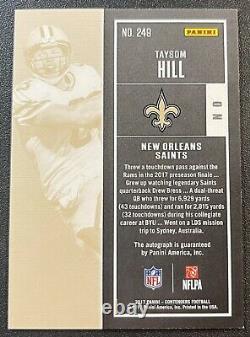 2017 Panini Contenders Taysom Hill Autograph Rookie Ticket #249 Saints RC Auto