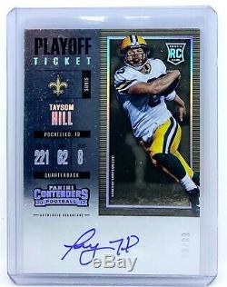 2017 Taysom Hill Playoff Ticket Auto /99 Rookie Rc