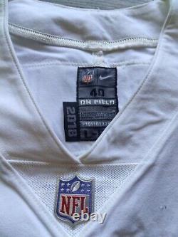 2018 Game Worn NFL Nike New Orleans Saints Chris Banjo Color Rush White Jersey