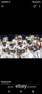 2018 Game Worn NFL Nike New Orleans Saints Chris Banjo Color Rush White Jersey