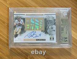 2018 Panini Impeccable Jersey Number #8/9 Drew Brees Autograph BGS 9.5 Auto 10