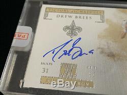 2019 Impeccable Drew Brees On Card Auto Victory Signatures 3/10