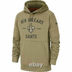 2019 New Orleans Saints Mens NFL Nike Salute to Service Hoodie (L)