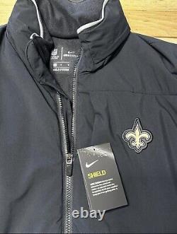 2019 Nike New Orleans Saints Shield On-Field Coaches Jacket Men's Size L (RARE)