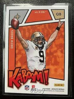 2019 Panini Absolute Kaboom Drew Brees New Orleans Saints Rare Insert READ