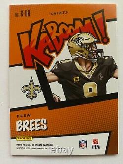 2020 Panini Absolute KABOOM! Case Hit DREW BREES #K-DB, Saints Legend