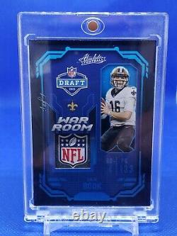 2021 Absolute Ian Book NFL Shield War Room Patch 1 of 1 Rookie 1/1