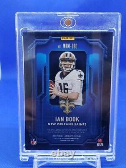 2021 Absolute Ian Book NFL Shield War Room Patch 1 of 1 Rookie 1/1