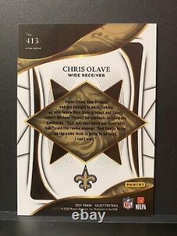 2021 Chris Olave Select XRC Rookie Prizm Silver SSP New Orleans Saints