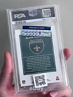 2021 Donruss Optic Alvin Kamara Downtown PSA 10 New Orleans Saints Cards