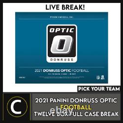 2021 Donruss Optic Football 12 Box (full Case) Break #f944 Pick Your Team