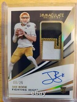 2021 Immaculate Collegiate Ian Book Rookie Auto Jersey Patch Rpa 8/25 Saints