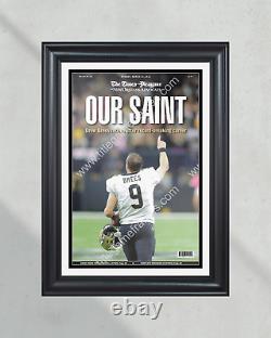 2021 New Orleans Saints Quarterback Drew Brees Retires Front Page Newspaper Prin
