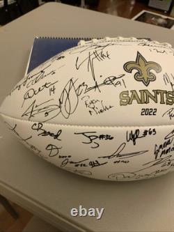 2022 Baden New Orleans Saints Litho Signed Team Football