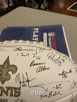 2022 Baden New Orleans Saints Litho Signed Team Football
