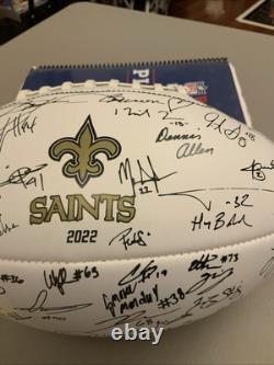 2022 Baden New Orleans Saints Litho Signed Team Football