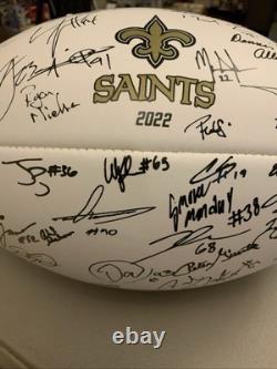 2022 Baden New Orleans Saints Litho Signed Team Football