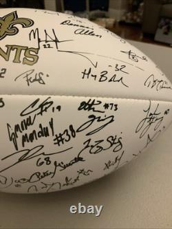 2022 Baden New Orleans Saints Litho Signed Team Football