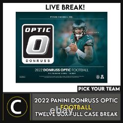 2022 Donruss Optic Football 12 Box (full Case) Break #f1167 Pick Your Team