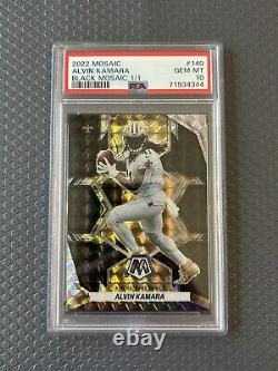 2022 Mosaic BLACK Alvin Kamara 1/1 PSA 10 GEM MINT #140 Saints True 1 OF 1