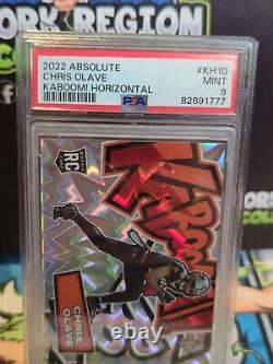 2022 Panini Absolute Chris Olave Rookie KABOOM! PSA 9 New Orleans Saints