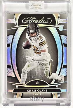 2022 Panini Flawless One of One Diamond Chris Olave New Orleans Saints RC 1/1