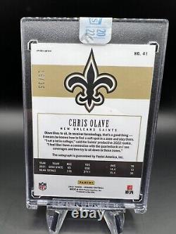 2022 Panini Honors Chris Olave Case Enclosed RC Auto 16/35 New Orleans Saints