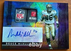 2022 Panini Illusions Football Deuce McAllister NFL Logo Patch Auto 1/1 Saints