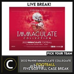 2022 Panini Immaculate Collegiate Football 5 Box Break #f1014 Pick Your Team