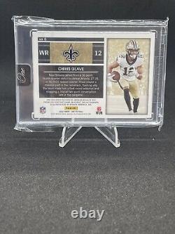 2022 Panini One Chris Olave RPA RC Patch Auto Blue /75 New Orleans Saints #6