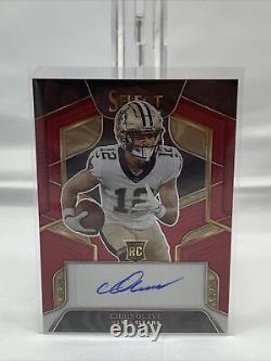 2022 Select Chris Olave Red RC Auto /60 New Orleans Saints