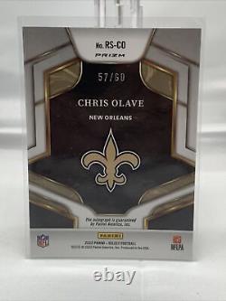 2022 Select Chris Olave Red RC Auto /60 New Orleans Saints