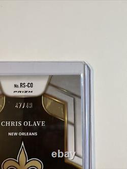 2022 Select Chris Olave Rookie Light Blue Prizm Auto /49? RC New Orleans Saints