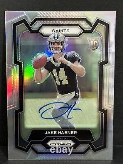 2023 Panini Prizm NFL New Orleans Saints RC Jake Haener Auto Silver Prizm