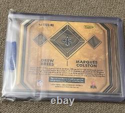 2024 Gold Standard Drew Brees, Marques Colston Super Bowl Diamond Signatures /10