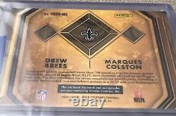 2024 Gold Standard Drew Brees, Marques Colston Super Bowl Diamond Signatures /10