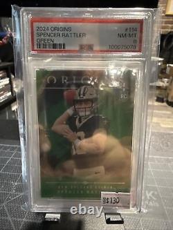 2024 Panini Origins Spencer Rattler RC Rookie GREEN /5 New Orleans Saints #1/5