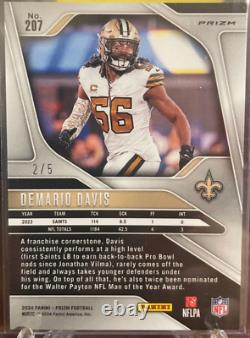 2024 Panini Prizm DeMario Davis #207 Gold Vinyl /5