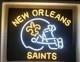 24x20 New Orleans Saints Helmet Flex Led Neon Sign Light Bar Pub Gift Show