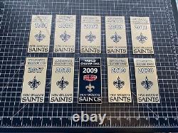 3 SIZES New Orleans Saints NFC Champ & Super Bowl Decal Banner Set Man cave
