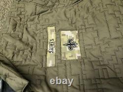 4xl XXXXL On Field player issue NIKE Salute to Service Jacket new orleans saints