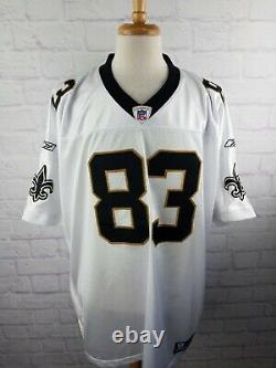 AUTHENTIC New Orleans Saints Donte Stallworth Jersey White Size 56 Reebok