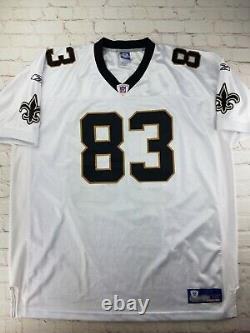 AUTHENTIC New Orleans Saints Donte Stallworth Jersey White Size 56 Reebok