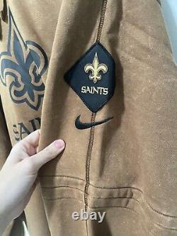 AUTHENTIC Nike 2023 Salute To Service New Orleans Saints Hoodie 4XL