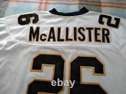 AUTHENTIC REEBOK DOUBLE STITCHED (RARE) NFL SAINTS #26 McALLISTER JERSEY SZ 52