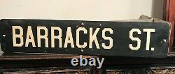 AUTHENTIC VINTAGE NEW ORLEANS BOURBON & BARRACKS ST. FRENCH QUARTER SIGNS, 1970s